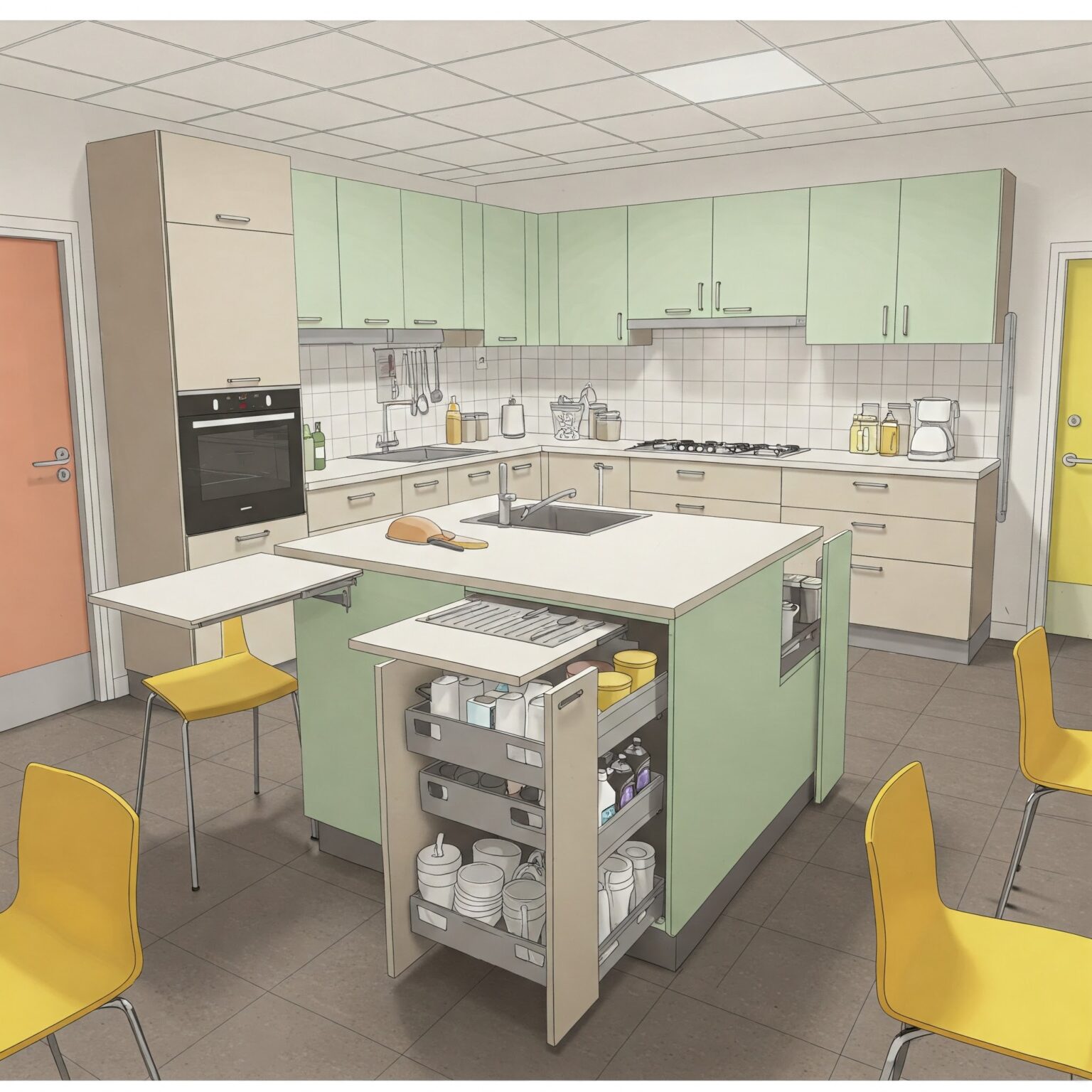 10 Essential Kitchen Zone Ideas for Effortless Cooking and Organization ...