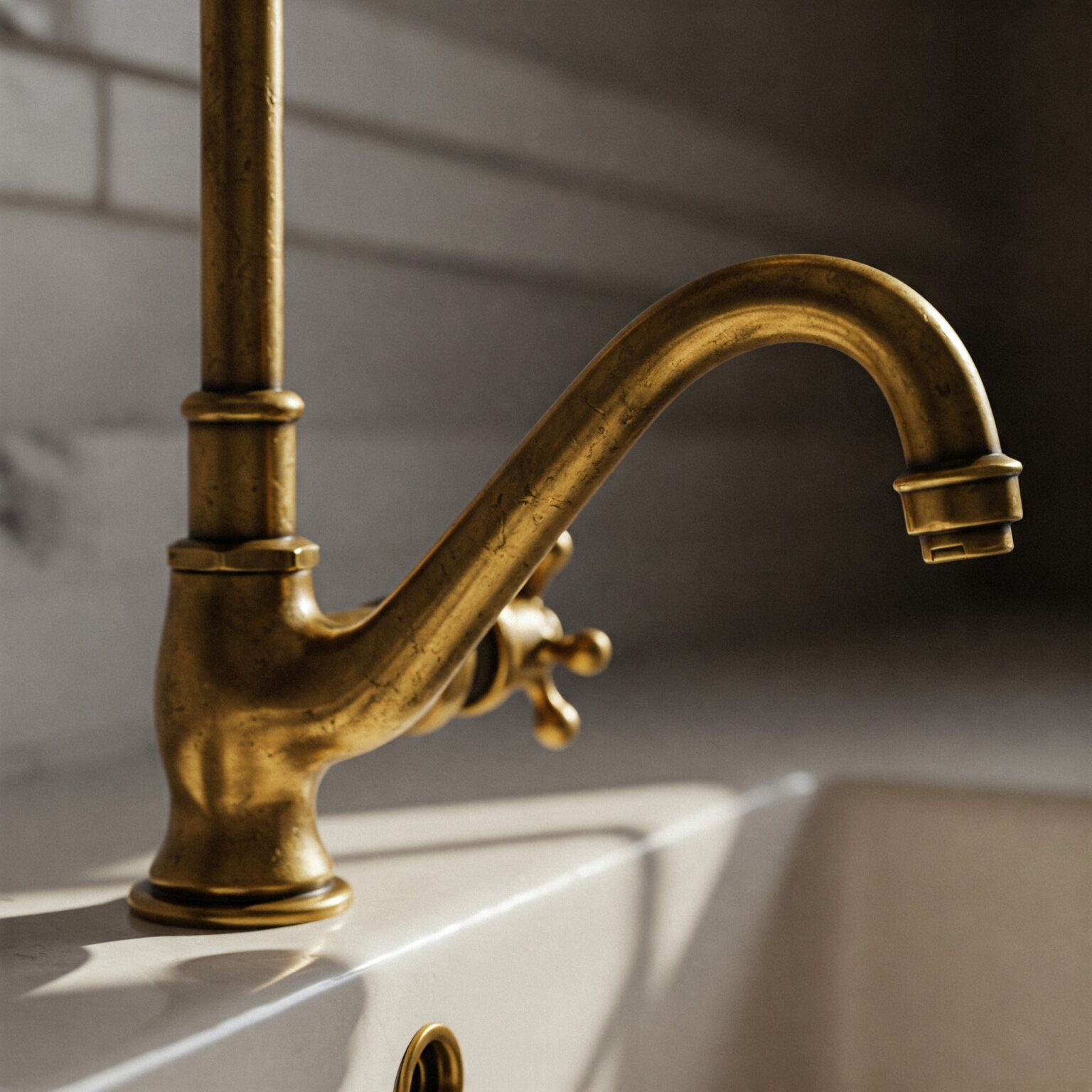 7 Stunning Antique Brass Kitchen Faucet Designs That Will Transform ...