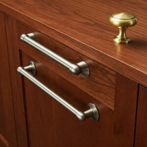 Selection of hardware choices for Cherry Kitchen Units and cabinets.