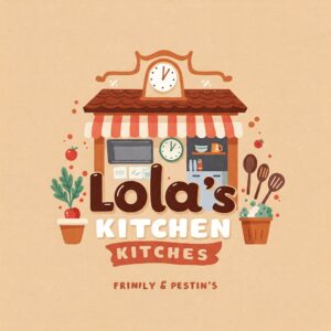 Illustration of Lola's Kitchen's logo, showcasing its unique branding and visual identity." lolas kitchen