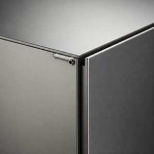Highly durable and long-lasting stainless kitchen cabinet construction.