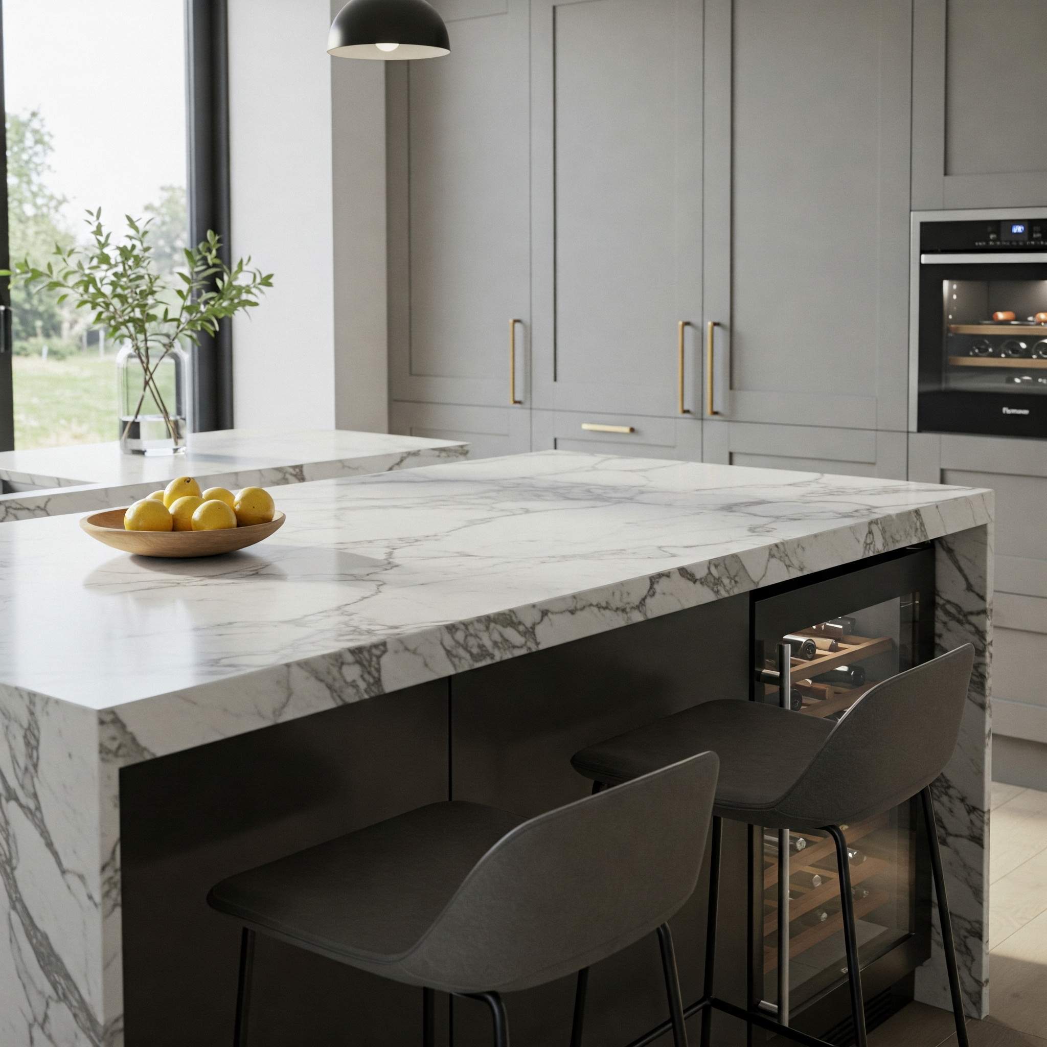 12 Breathtaking Kitchen Island with Marble Top Ideas for Ultimate ...