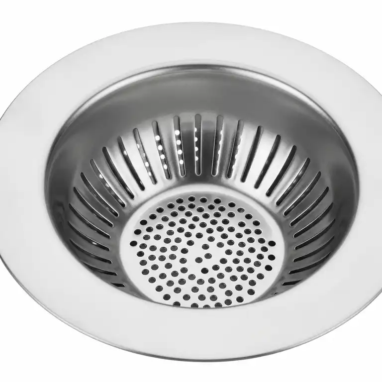 A durable stainless steel drain strainer kitchen sink, effectively catching food particles and preventing clogs.