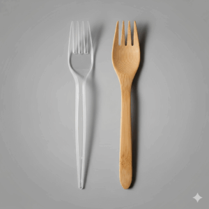 A hand holding a silicone spatula while cooking, demonstrating the use of safe non-toxic kitchen utensils.