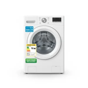 An energy efficient refurbished washer showing the energy star label.