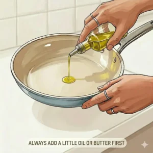 Illustration 7: Storing the pan safely with a protector to maintain it after you how to use ceramic pan first time.