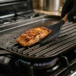 Essential tips on how to use griddle pan on stove with proper wooden or silicone tools to protect the pan's coating.
