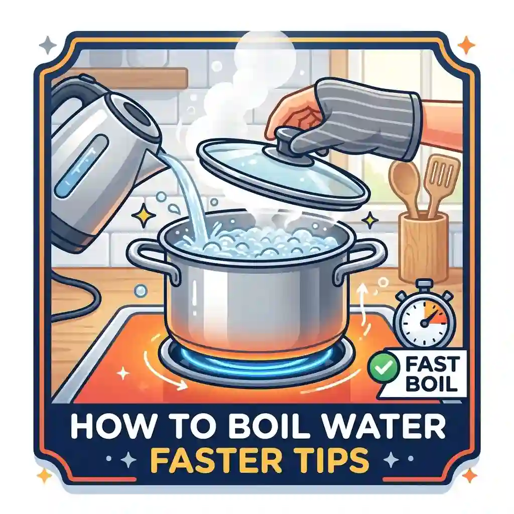 A pot of boiling water demonstrating how to boil water faster tips.