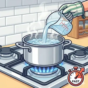 Starting with hot tap water as part of how to boil water faster tips.