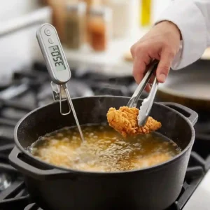 "A comparison of pan frying and deep frying techniques to find the best cooking temperature for frying foods."